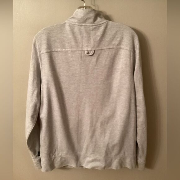 HUGO BOSS MENS SIZE MEDIUM REGULAR FIT GRAY STRIPED FULL ZIP JACKET - Picture 3 of 12